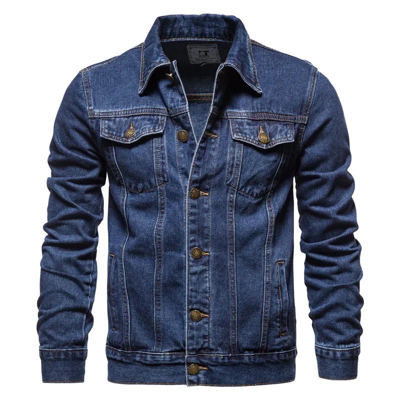 LIAM | Denim jacket with biker styling - Liora Melbourne