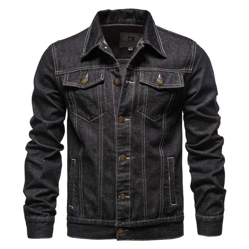 JASPER | Denim jacket with moto styling - Liora Melbourne