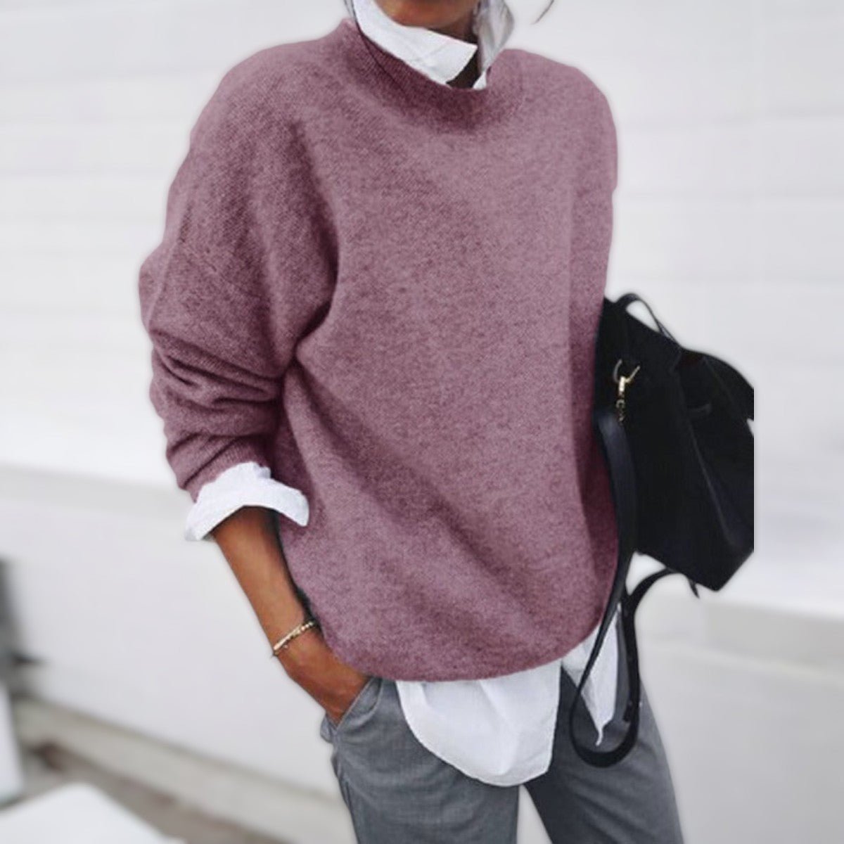 JOLANDA | Cashmere jumper with relaxed fit - Liora Melbourne