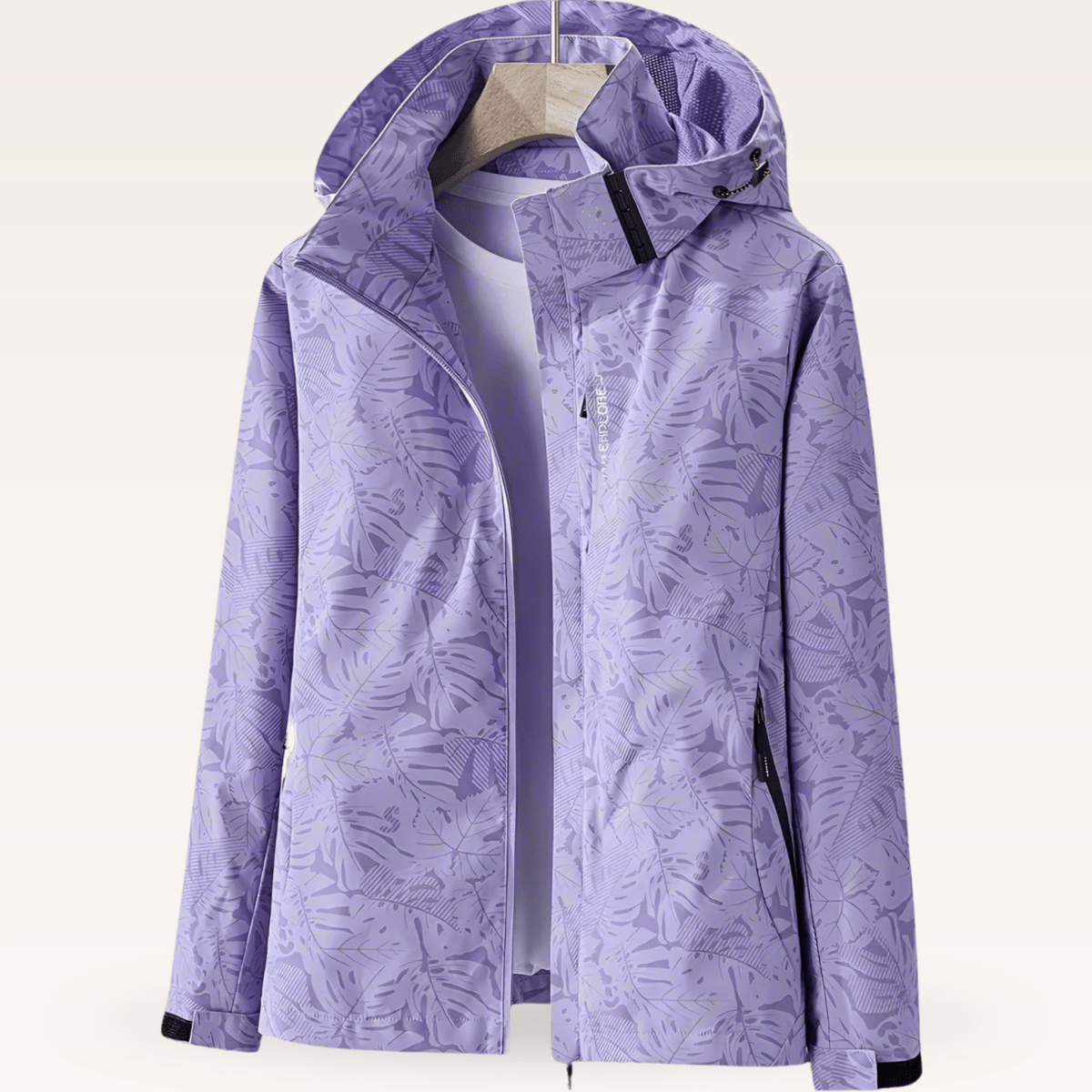 ISLA | Waterproof summer jacket with leaf print - Liora Melbourne