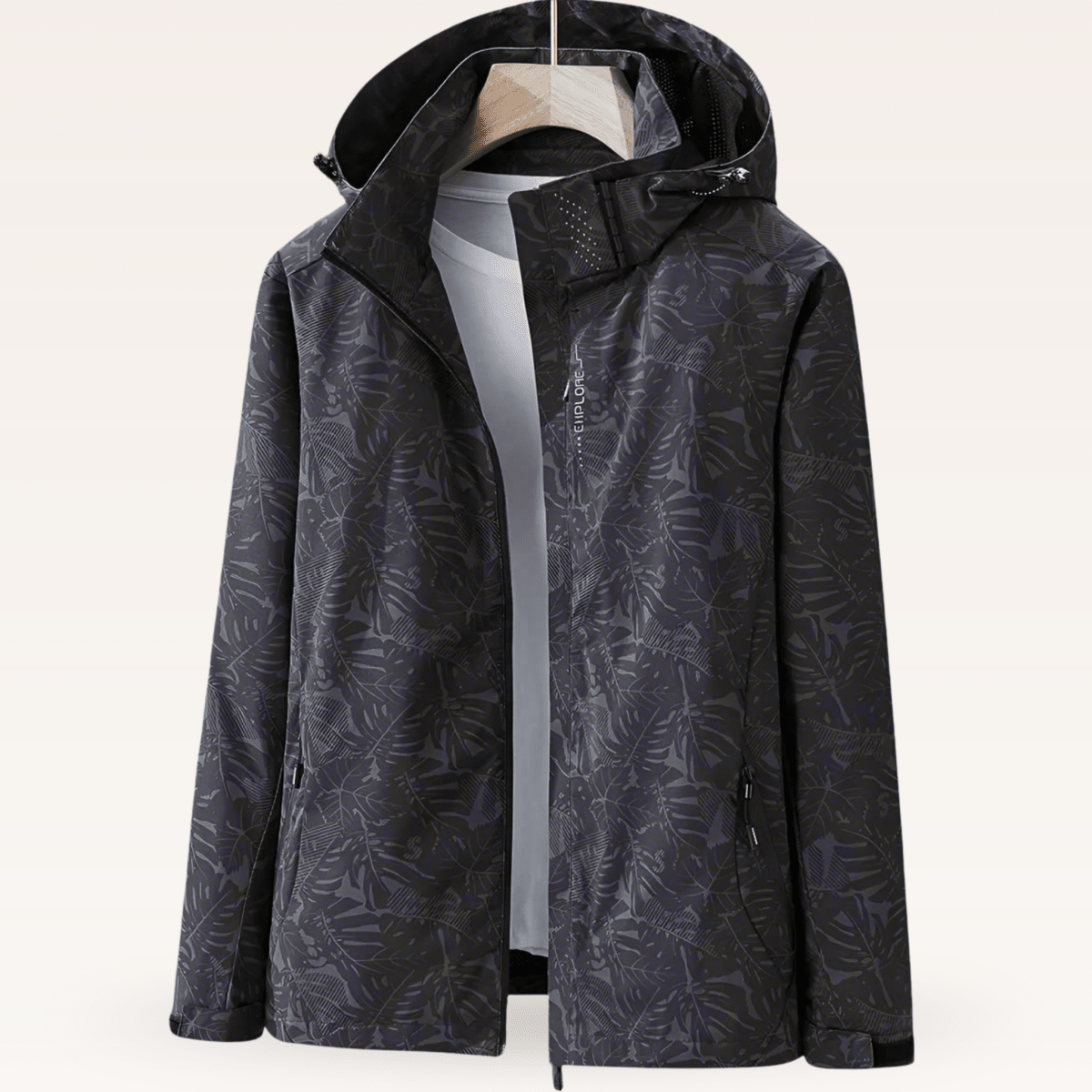 ISLA | Waterproof summer jacket with leaf print - Liora Melbourne