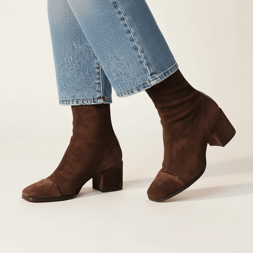 FREYA | Ankle boots with suede upper - Liora Melbourne