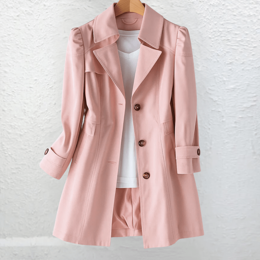 KATHERINE | Trench coat with tie belt - Liora Melbourne
