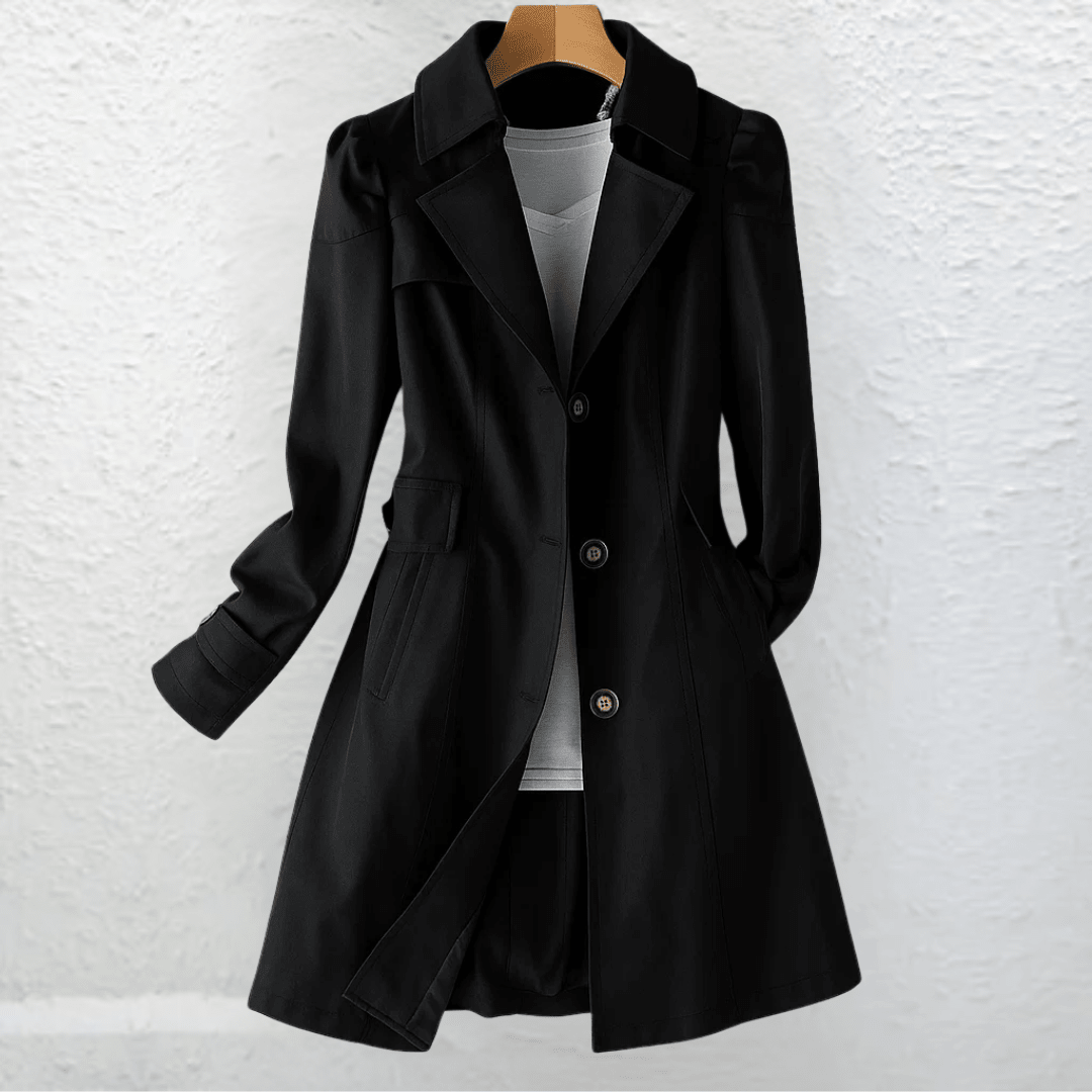 KATHERINE | Trench coat with tie belt - Liora Melbourne