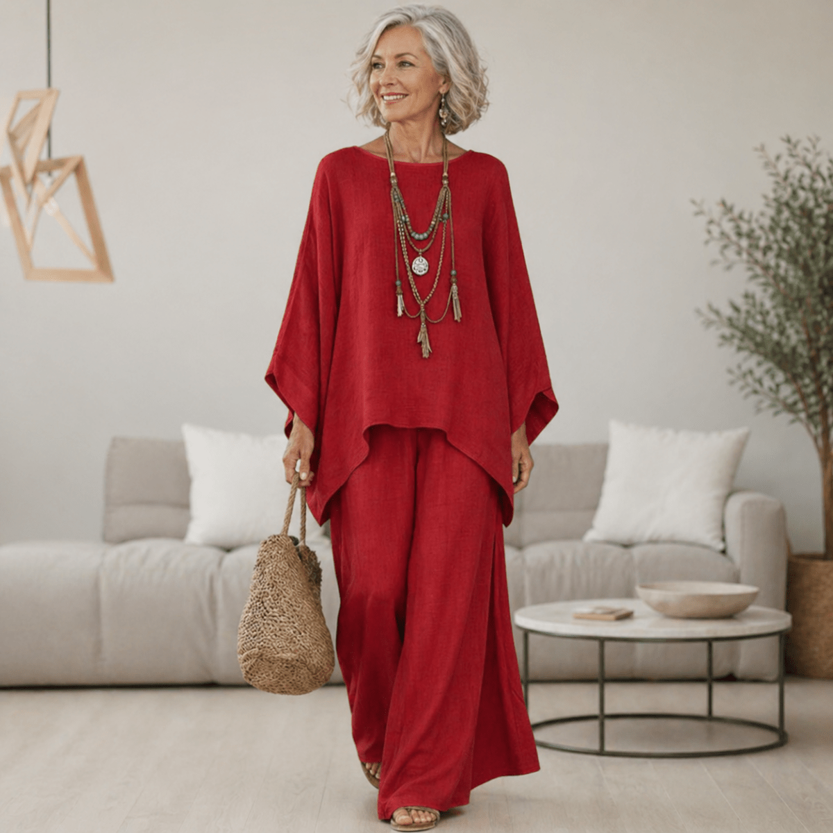ISABELLE | Set with wide-leg pants - Liora Melbourne