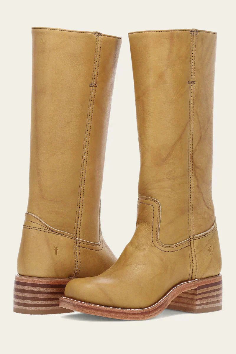 JANE | Western boots with stacked block heel - Liora Melbourne