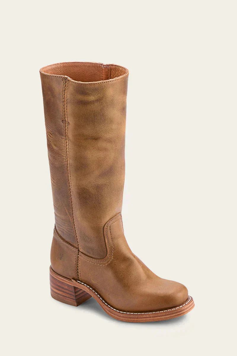 JANE | Western boots with stacked block heel - Liora Melbourne