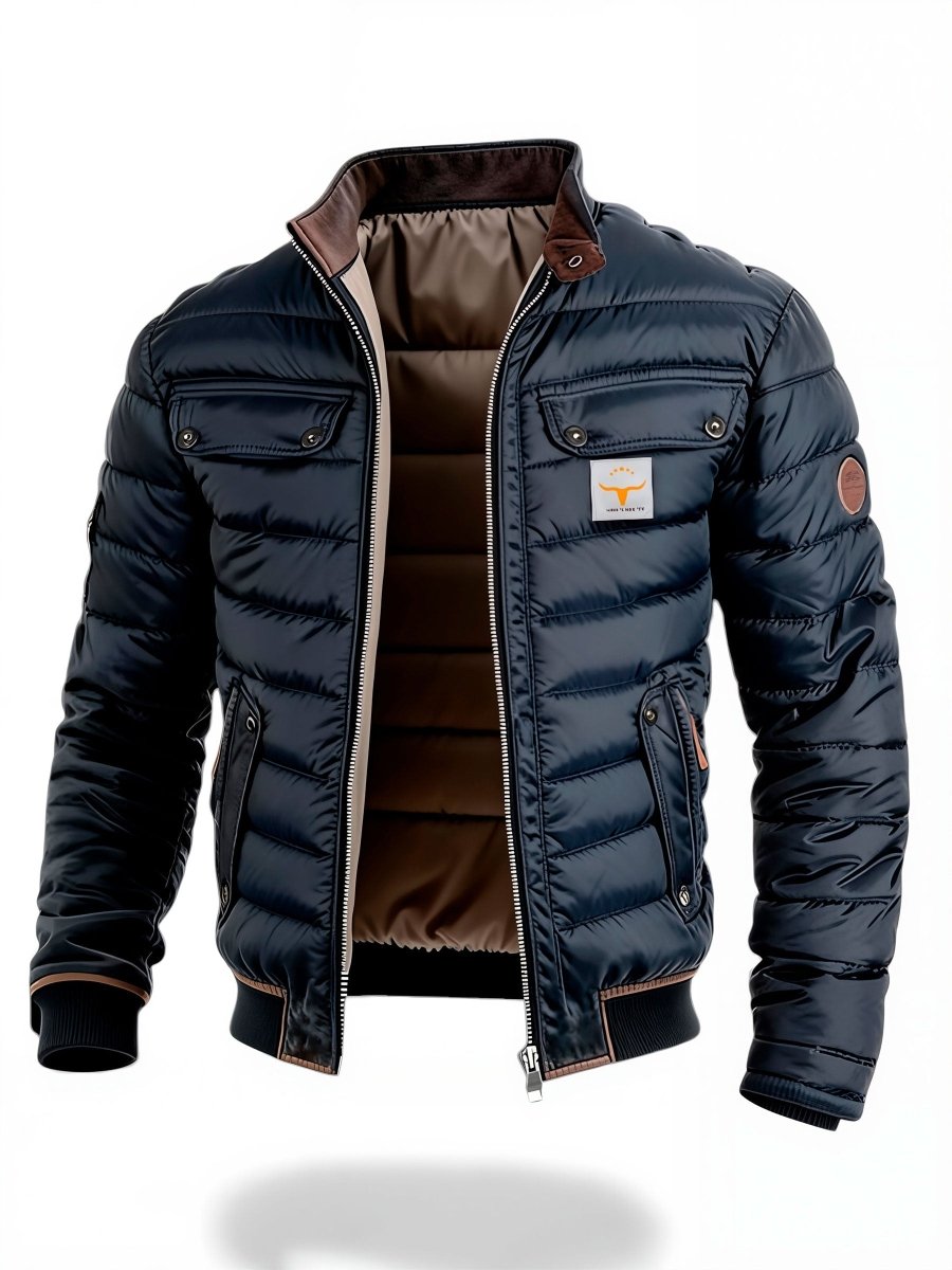 MIA | Quilted jacket with leather-look panels - Liora Melbourne