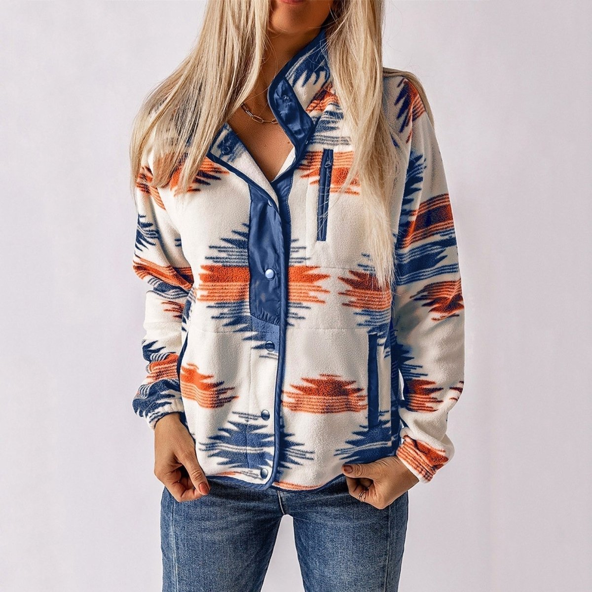 NANCY | Fleece jacket with stand collar - Liora Melbourne