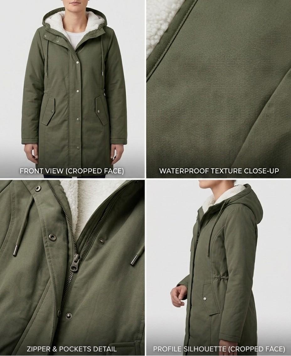 LEAH | Waterproof parka with fleece lining - Liora Melbourne