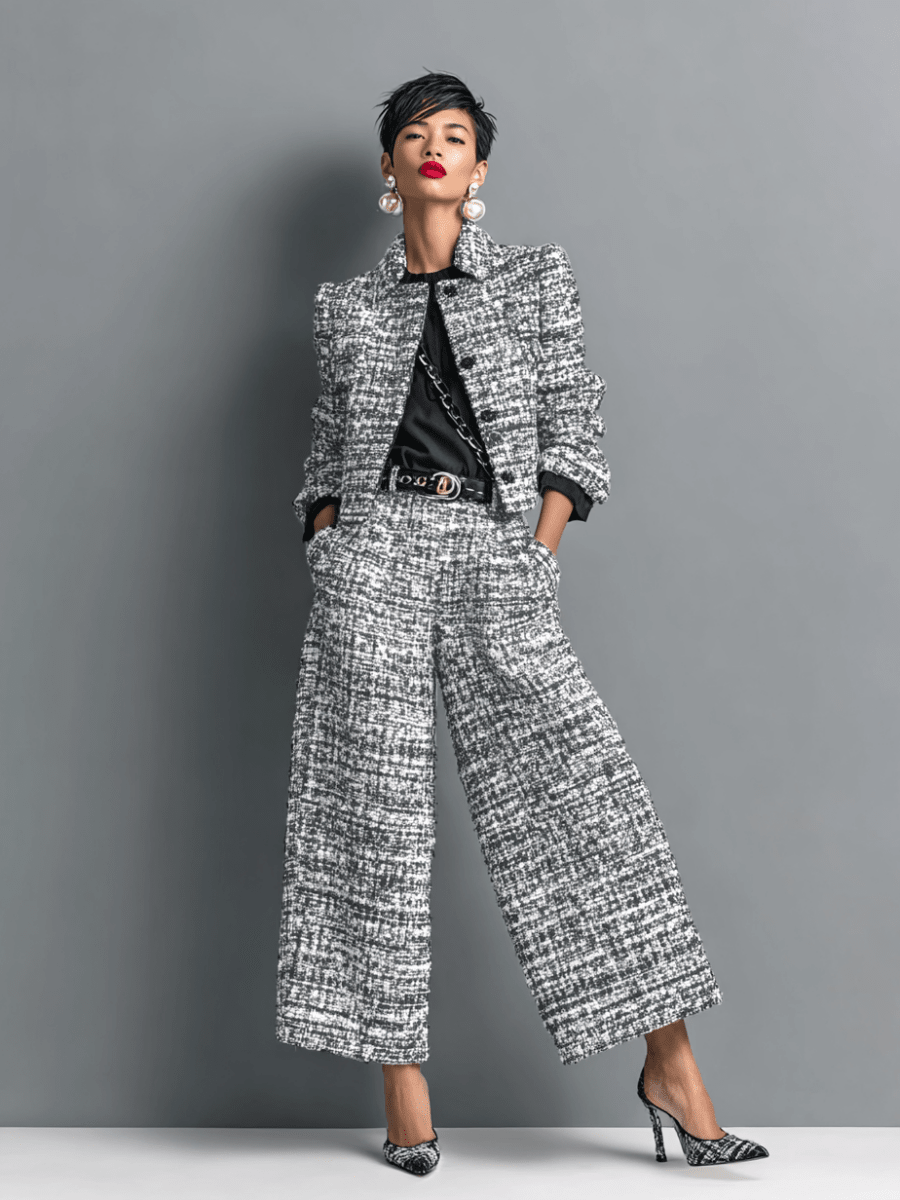 AKIRA | Set with wide-leg trousers - Liora Melbourne