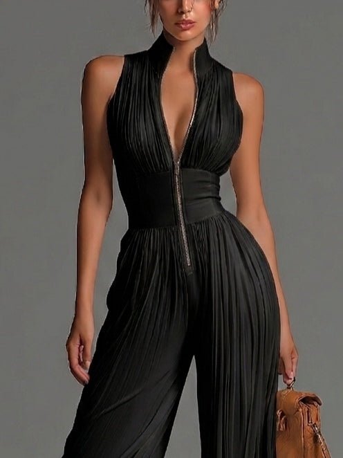 LARA | Jumpsuit with wide-leg trousers - Liora Melbourne