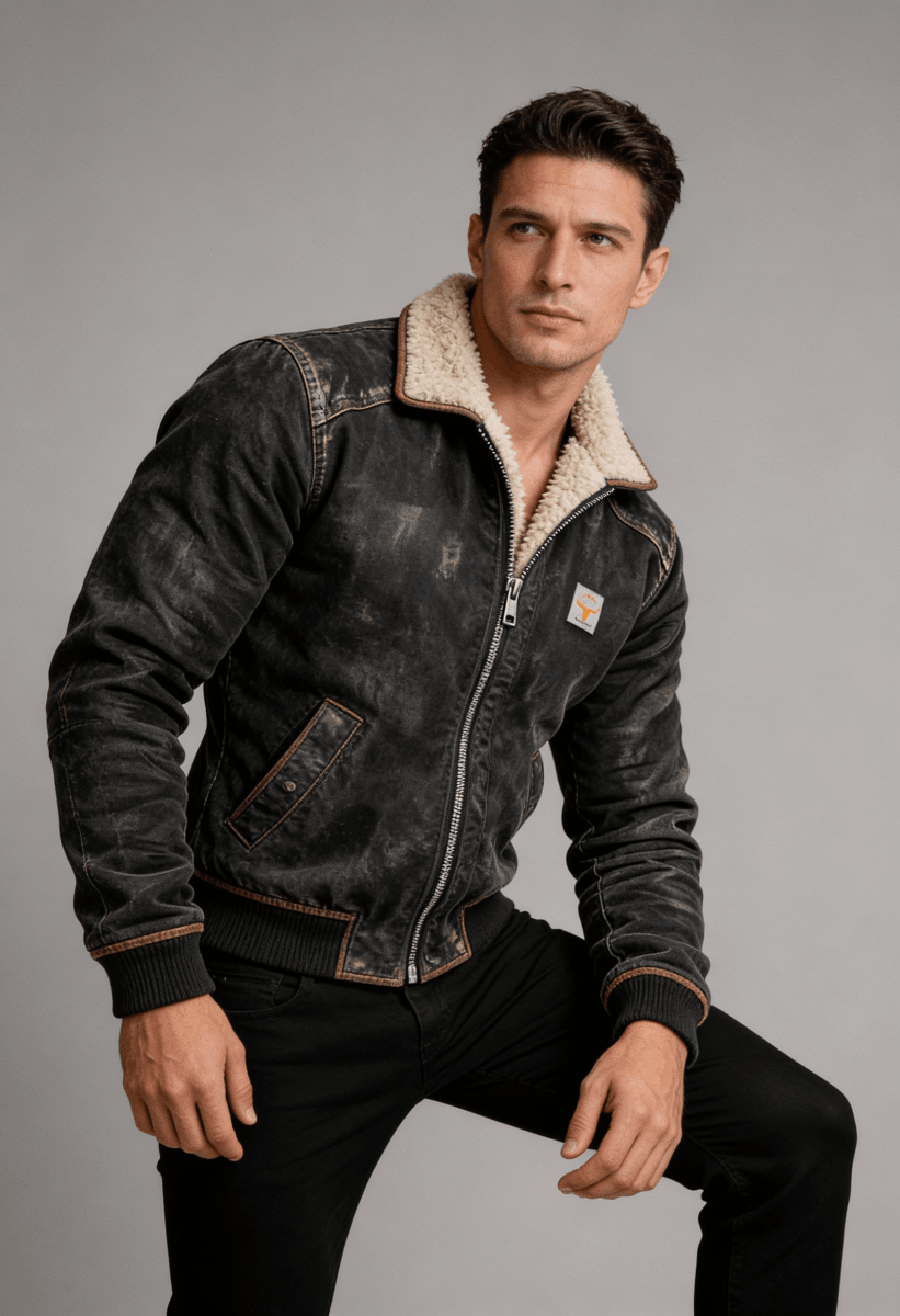 OLIVER | Jacket with faux leather exterior - Liora Melbourne