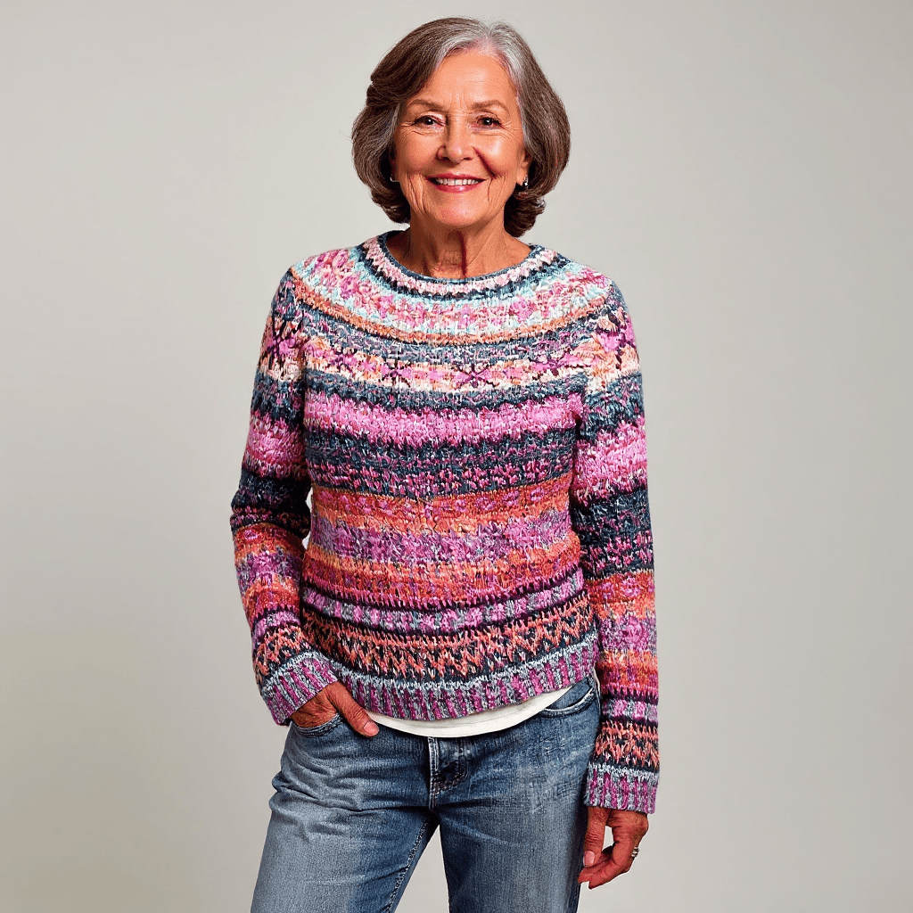 MADISON | Icelandic jumper with patterned knit - Liora Melbourne