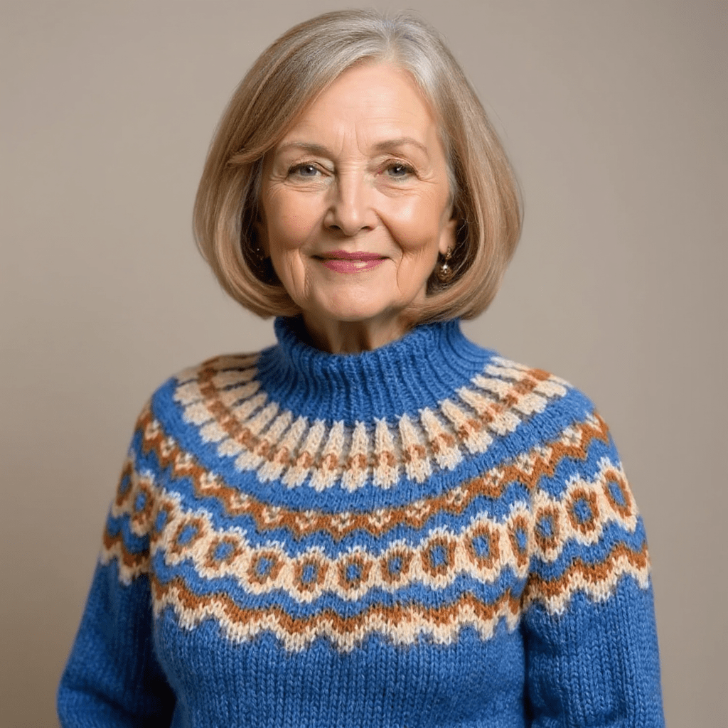 AMARA | Icelandic jumper with patterned design - Liora Melbourne