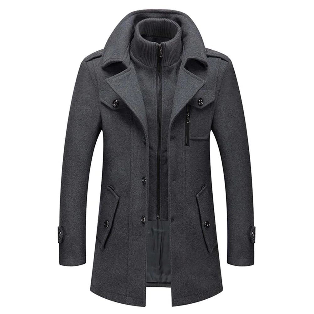 FREYA | Winter coat with button closure - Liora Melbourne