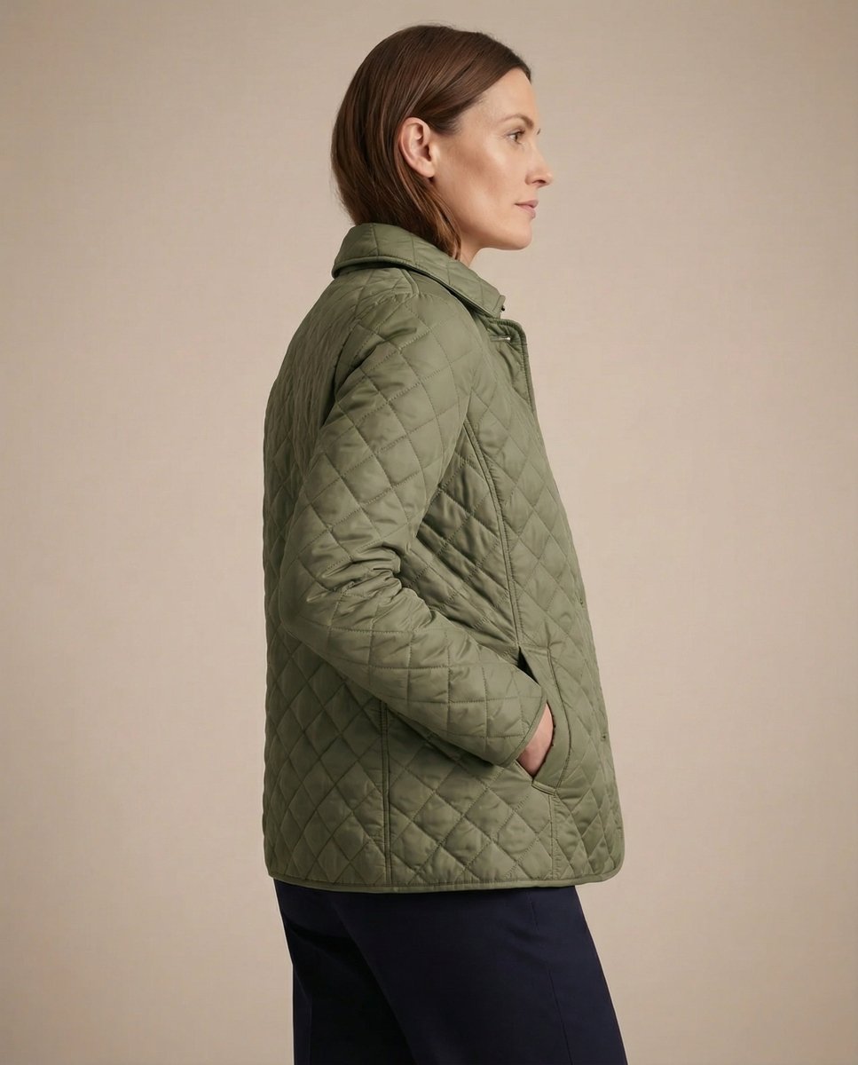 GRACE | Quilted jacket with button-up front - Liora Melbourne
