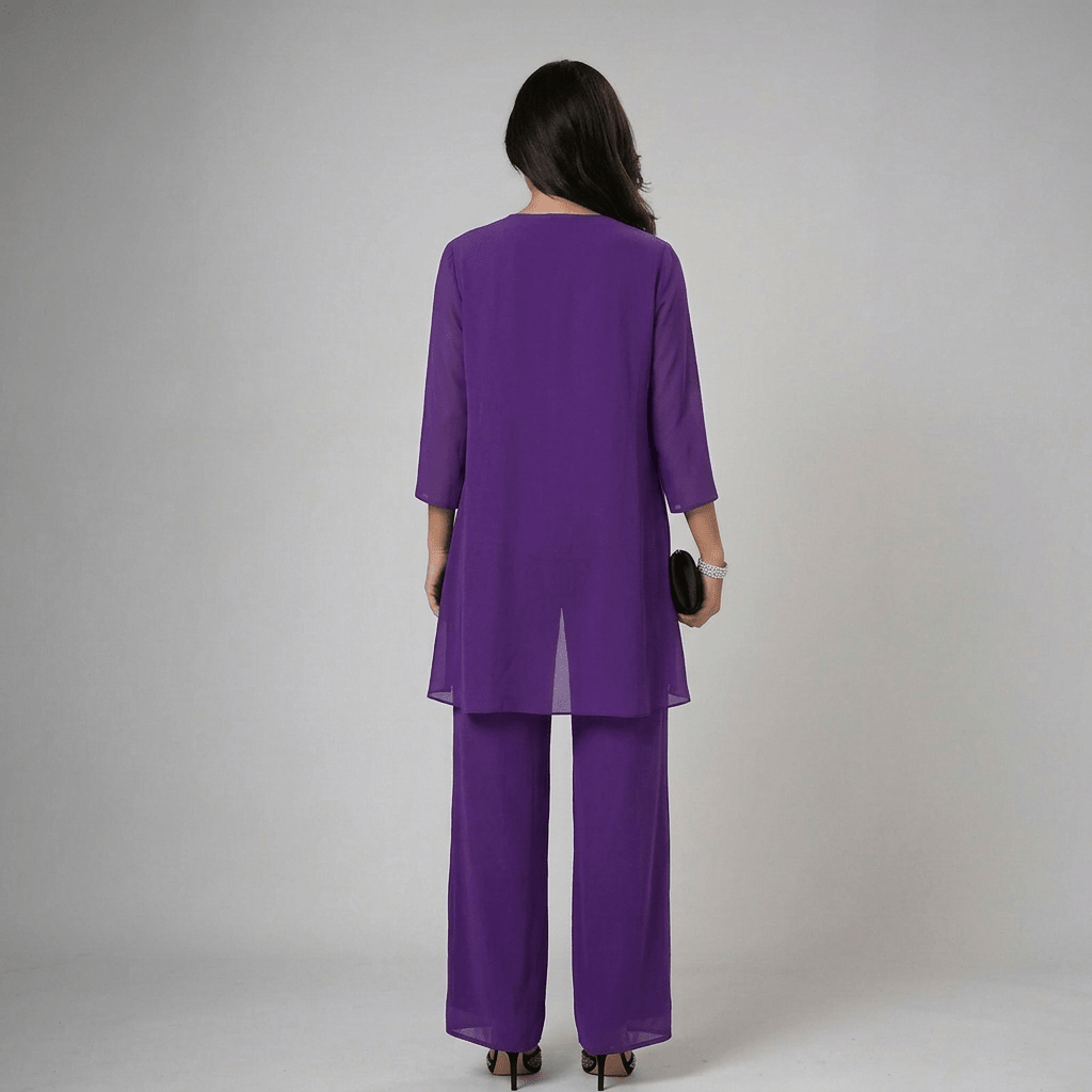 IVA | Three-piece set with wide-leg trousers - Liora Melbourne