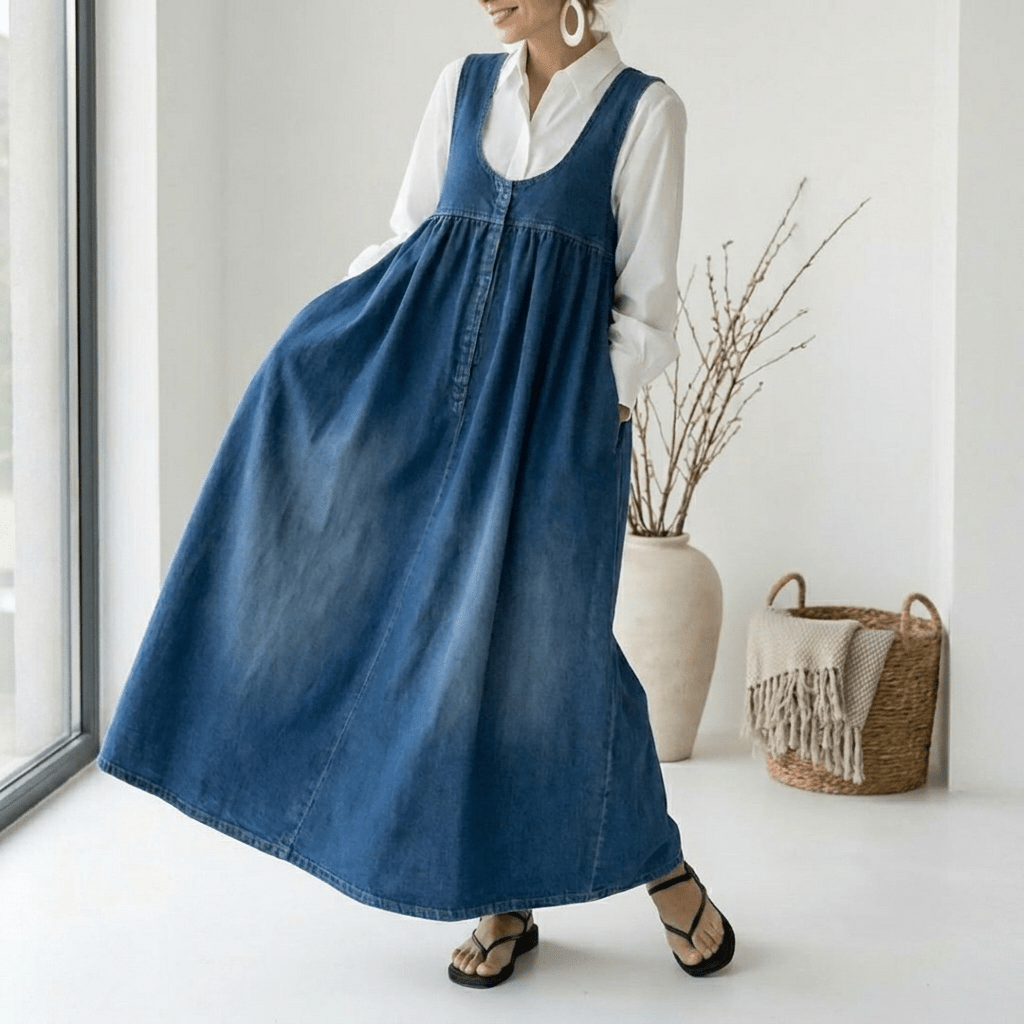 SAYLOR | Maxi dress with vintage wash - Liora Melbourne