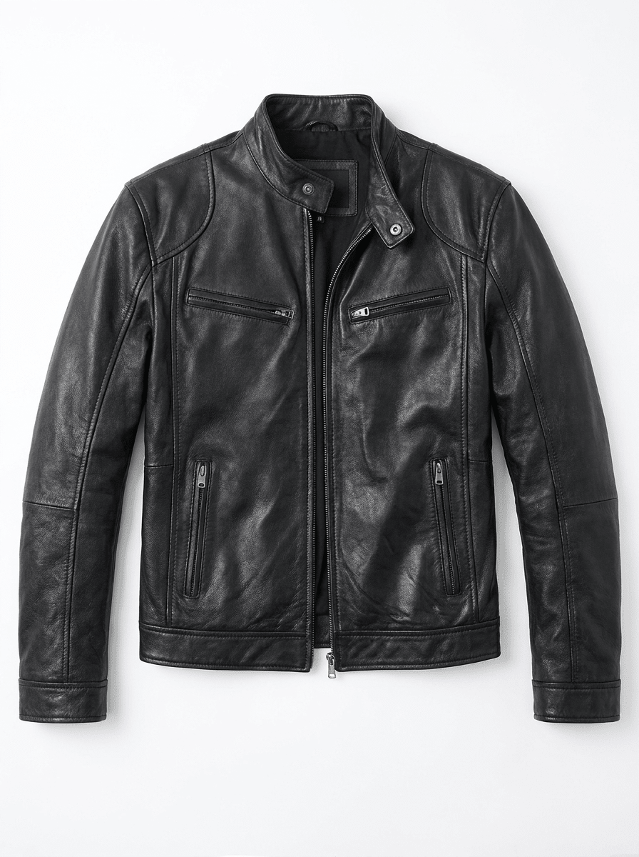 BLAKE | Leather jacket with relaxed fit - Liora Melbourne