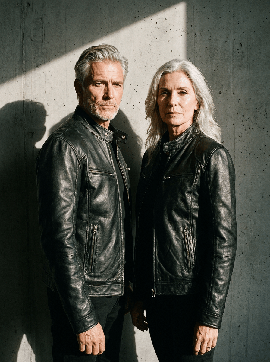 BLAKE | Leather jacket with relaxed fit - Liora Melbourne