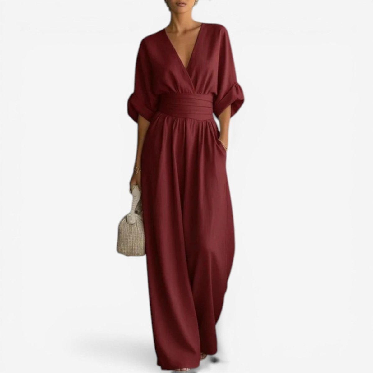 CHESKA | Jumpsuit with cinched waist - Liora Melbourne