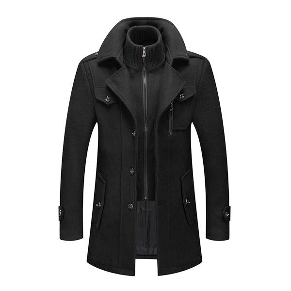GEORGE | Coat with double collar - Liora Melbourne