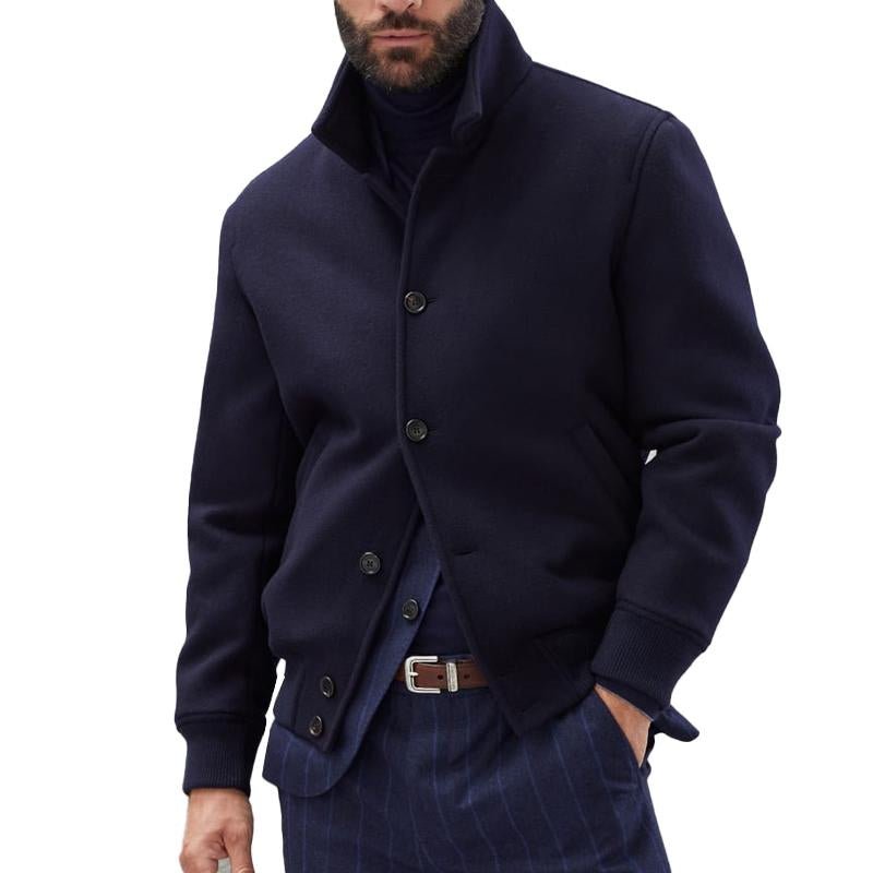 NOLAN | Wool bomber jacket with stand collar - Liora Melbourne