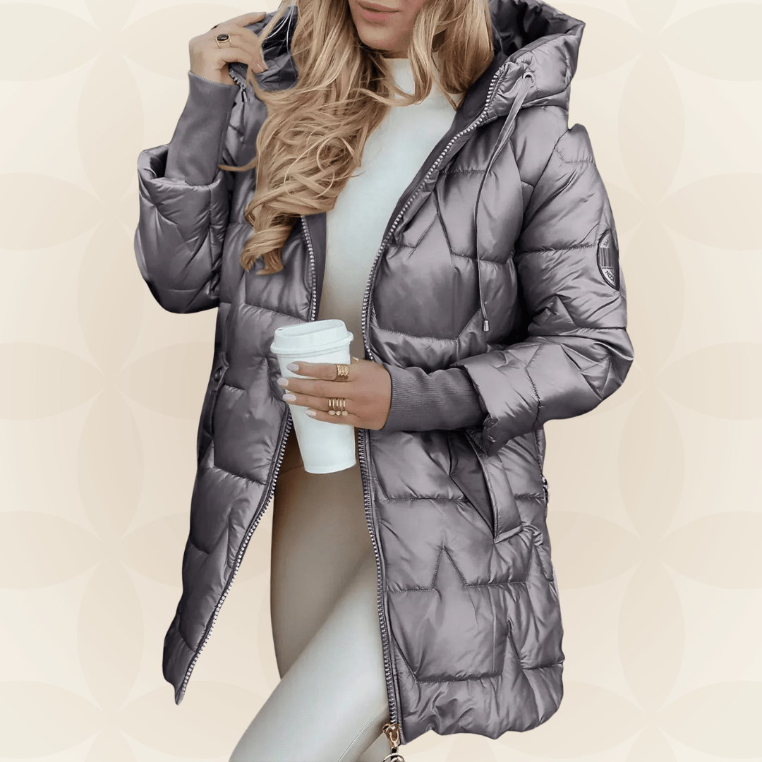 AVERY | Hooded winter jacket with pockets - Liora Melbourne
