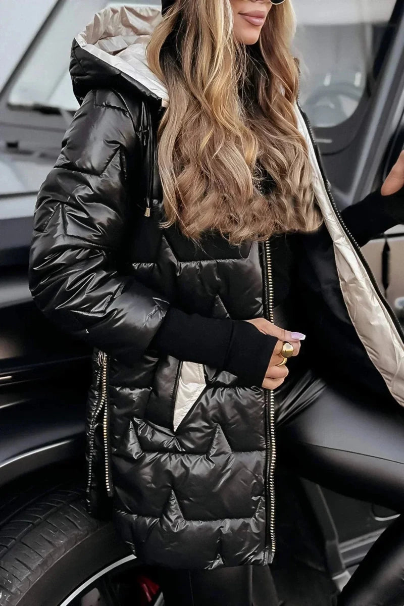 AVERY | Hooded winter jacket with pockets - Liora Melbourne
