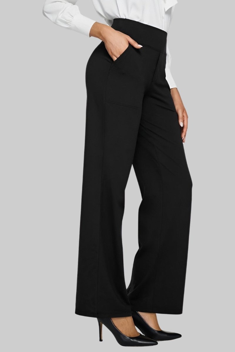 OLIVIA | Stretch pants with high-rise waist - Liora Melbourne