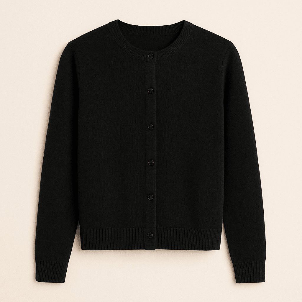 MIA | Button-front cardigan with ribbed trim - Liora Melbourne