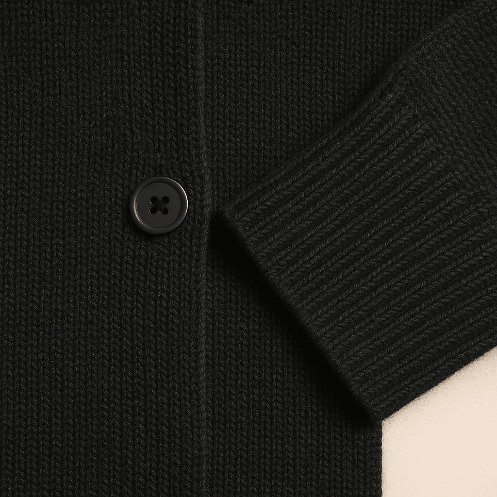 MIA | Button-front cardigan with ribbed trim - Liora Melbourne