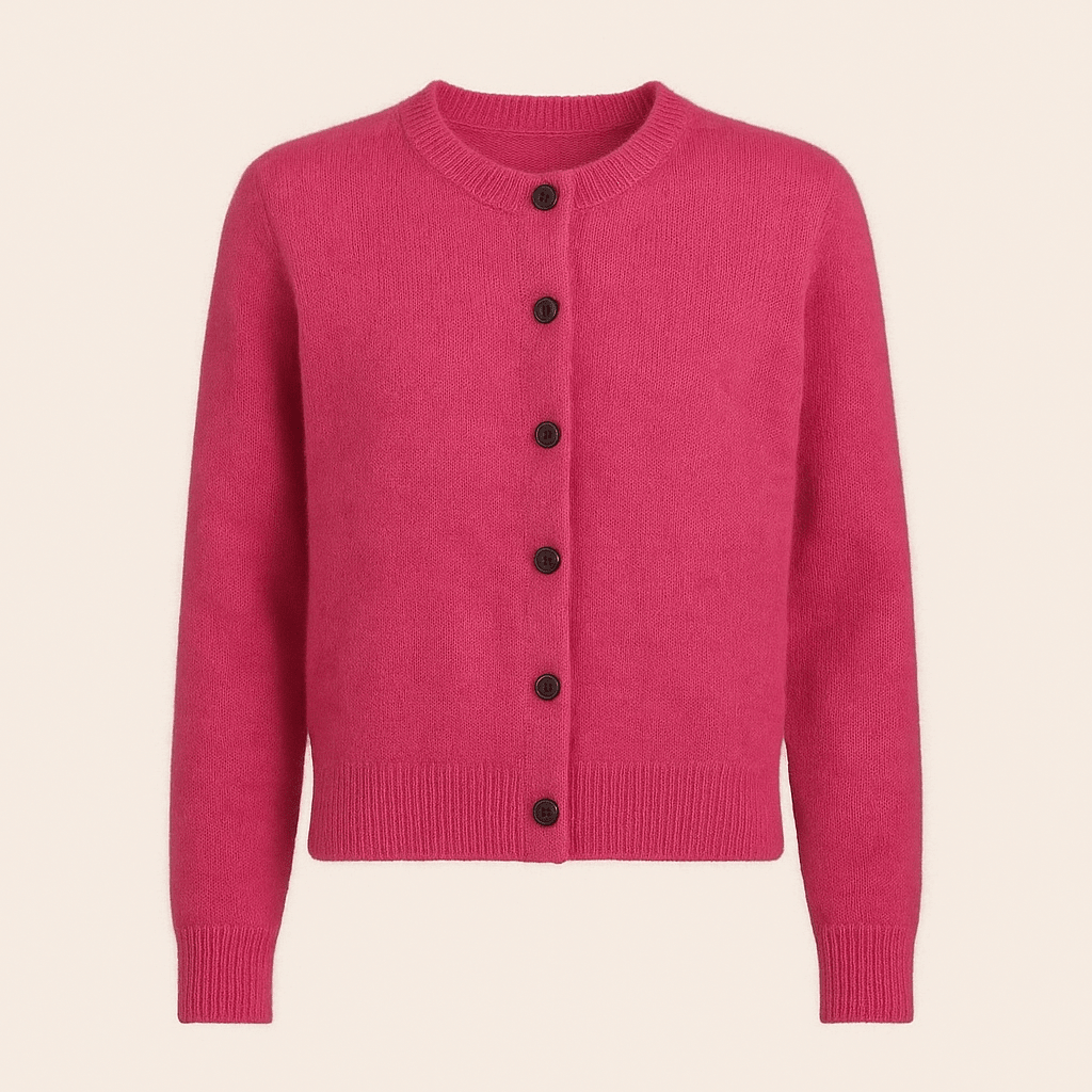 MIA | Button-front cardigan with ribbed trim - Liora Melbourne
