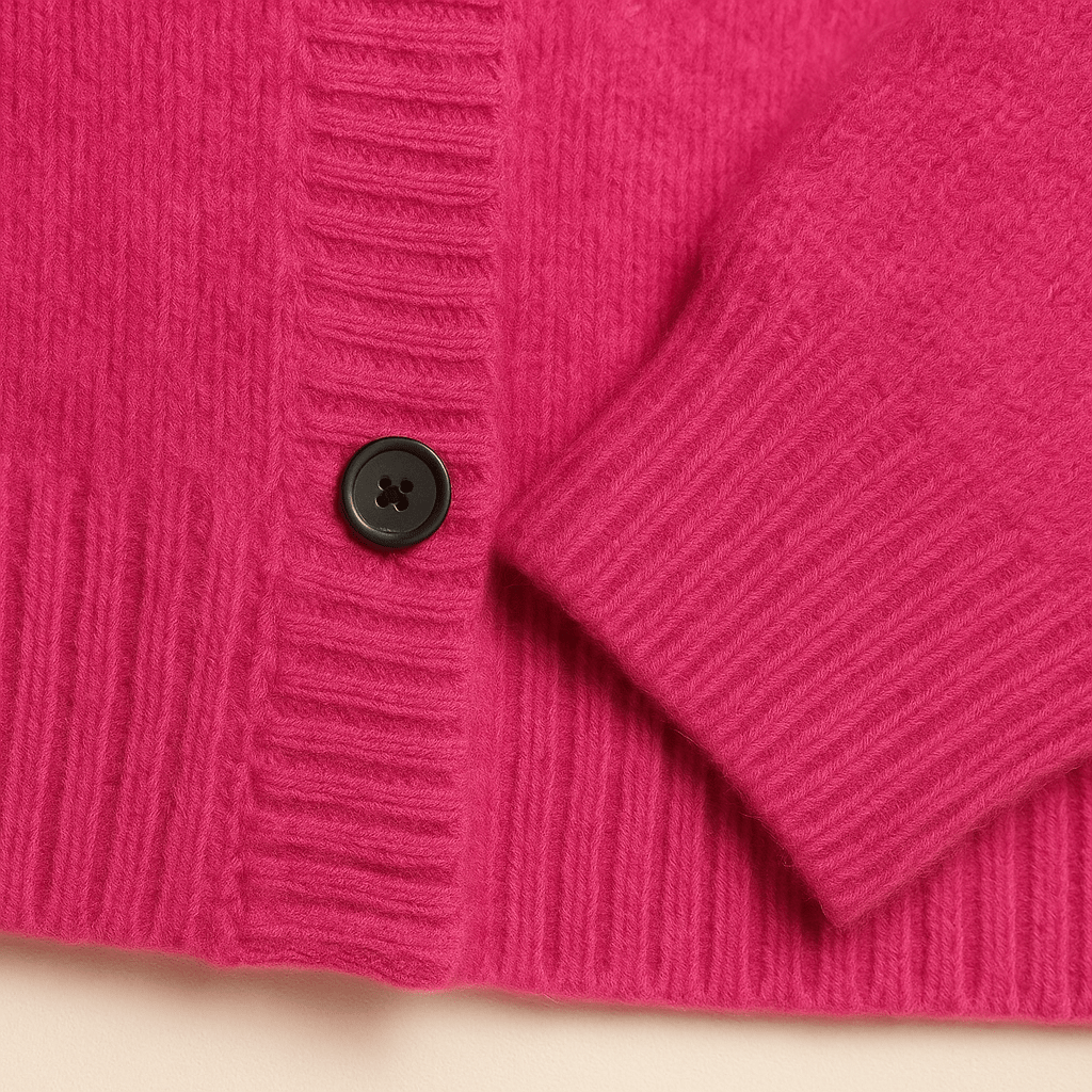 MORNINGTON | Button-front cardigan with ribbed trims - Liora Melbourne