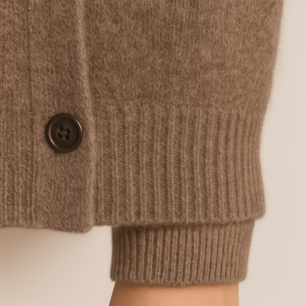 MIA | Button-front cardigan with ribbed trim - Liora Melbourne