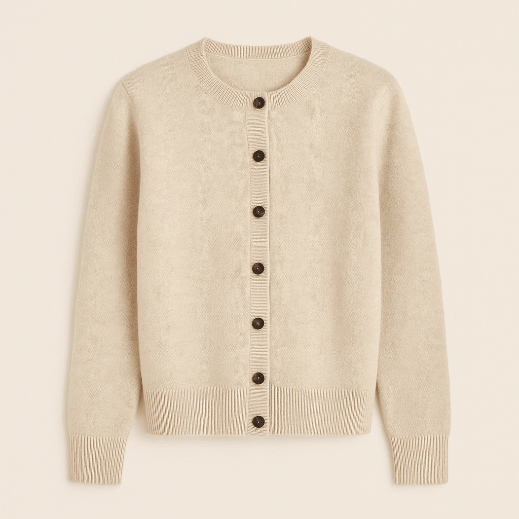 MIA | Button-front cardigan with ribbed trim - Liora Melbourne
