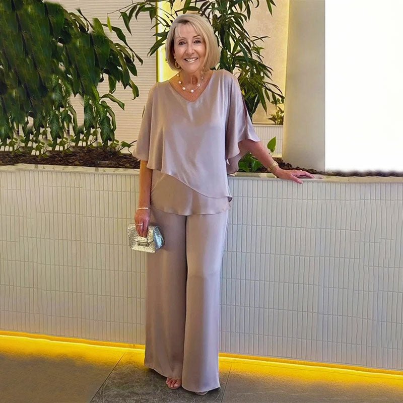 SARINA | Set with wide-leg pants - Liora Melbourne