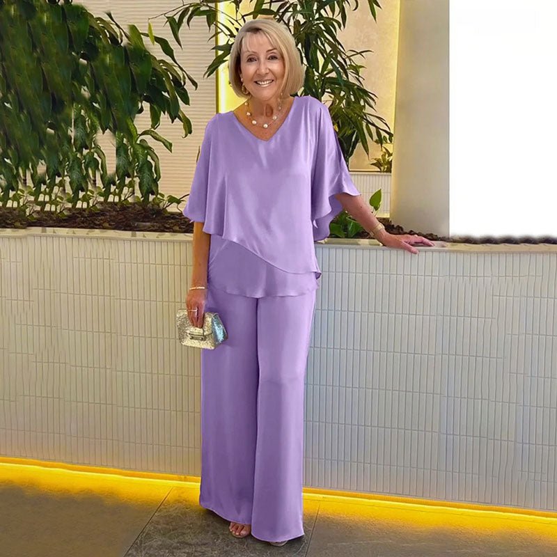 SARINA | Set with wide-leg pants - Liora Melbourne