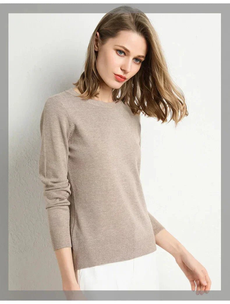 IMOGEN | Fine-knit wool jumper - Liora Melbourne