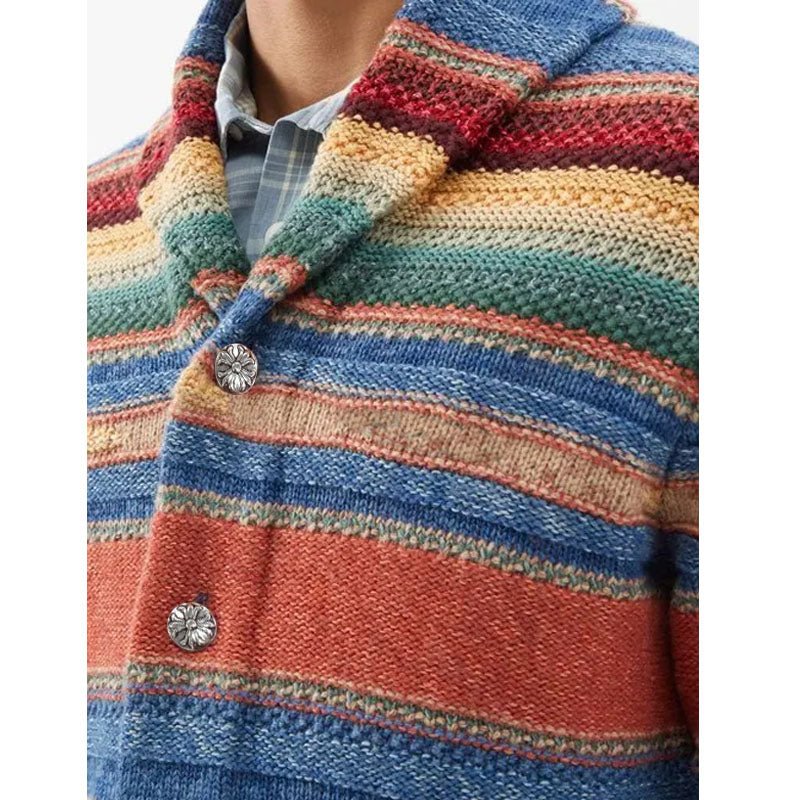 ORION | Cardigan with rainbow colourblock - Liora Melbourne