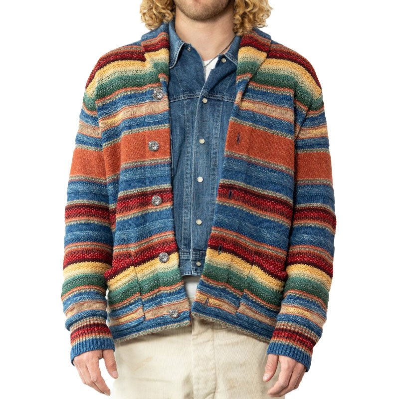 ORION | Cardigan with rainbow colourblock - Liora Melbourne