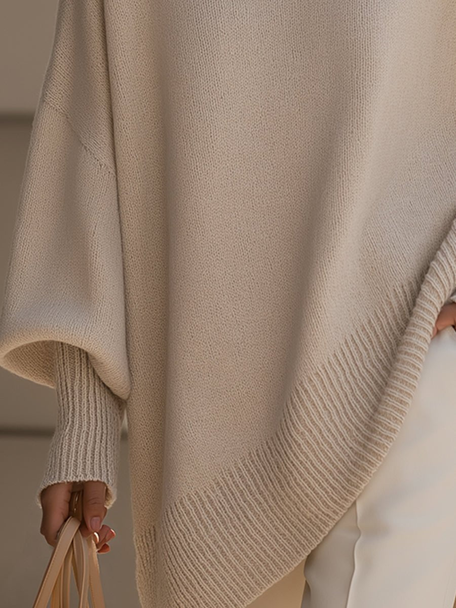 SIENNA | Oversized jumper with ribbed neckline - Liora Melbourne