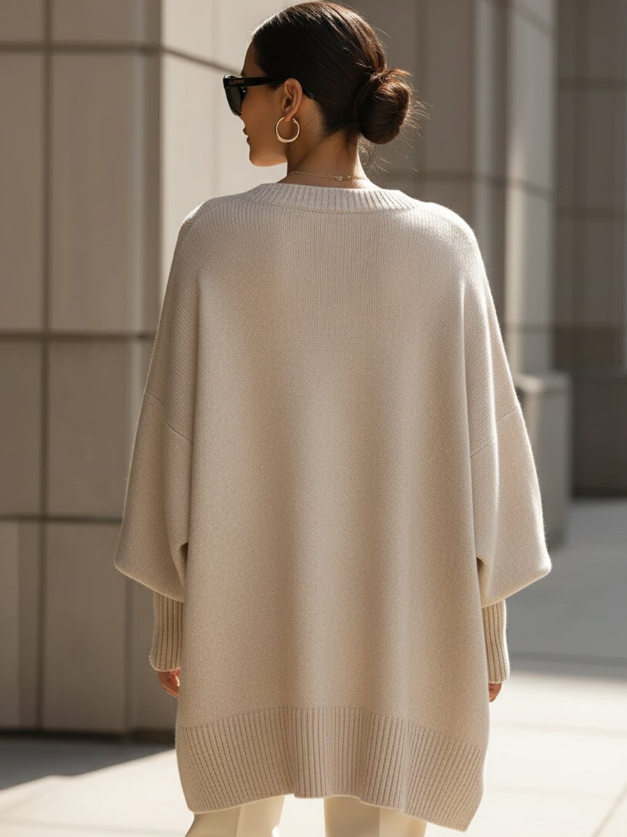 SIENNA | Oversized jumper with ribbed neckline - Liora Melbourne