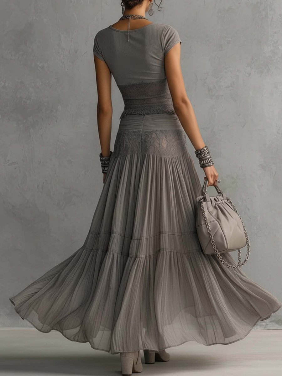 CATERINA | Co-ord set with pleated skirt - Liora Melbourne