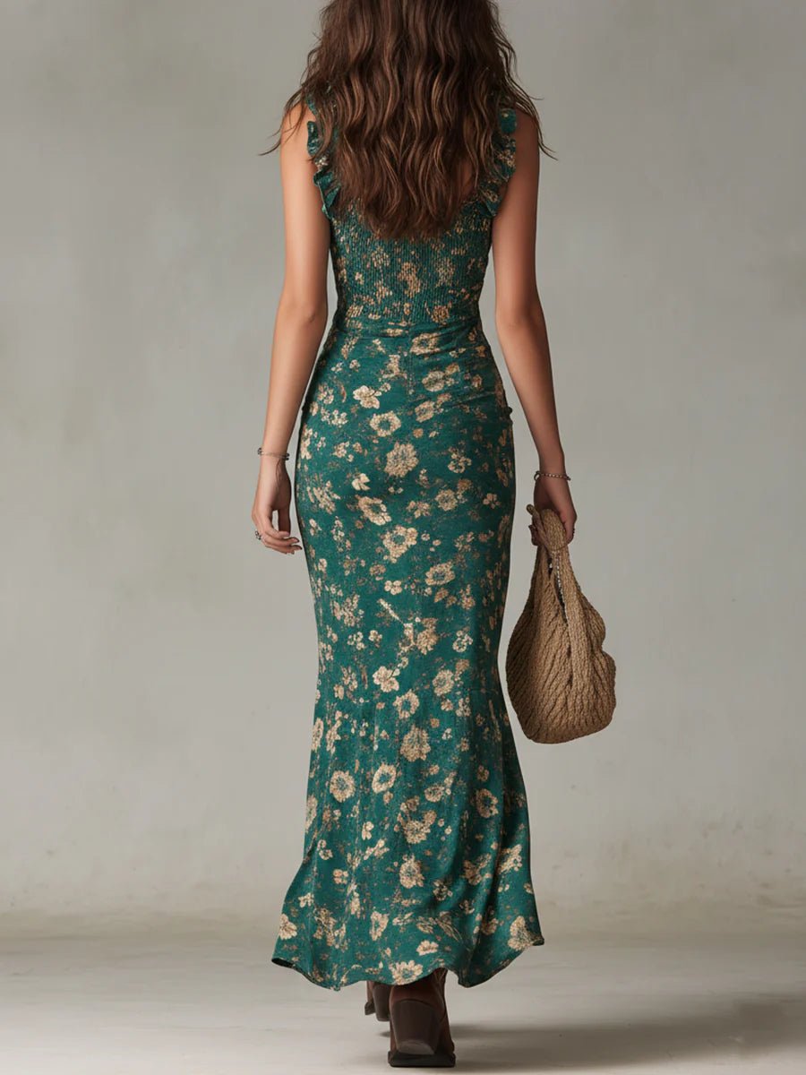 BIANCA | Midi dress with floral print - Liora Melbourne