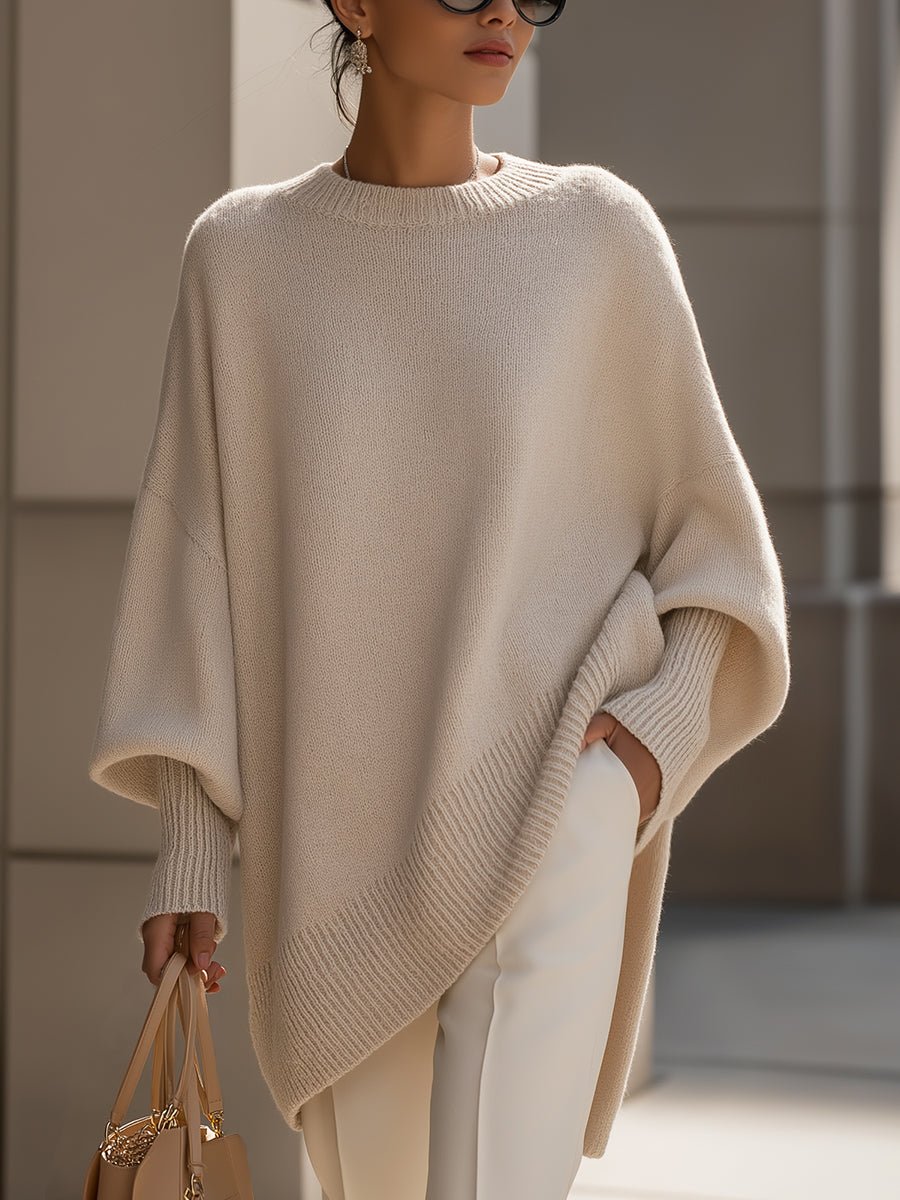 NOVA | Oversized jumper with ribbed trim - Liora Melbourne