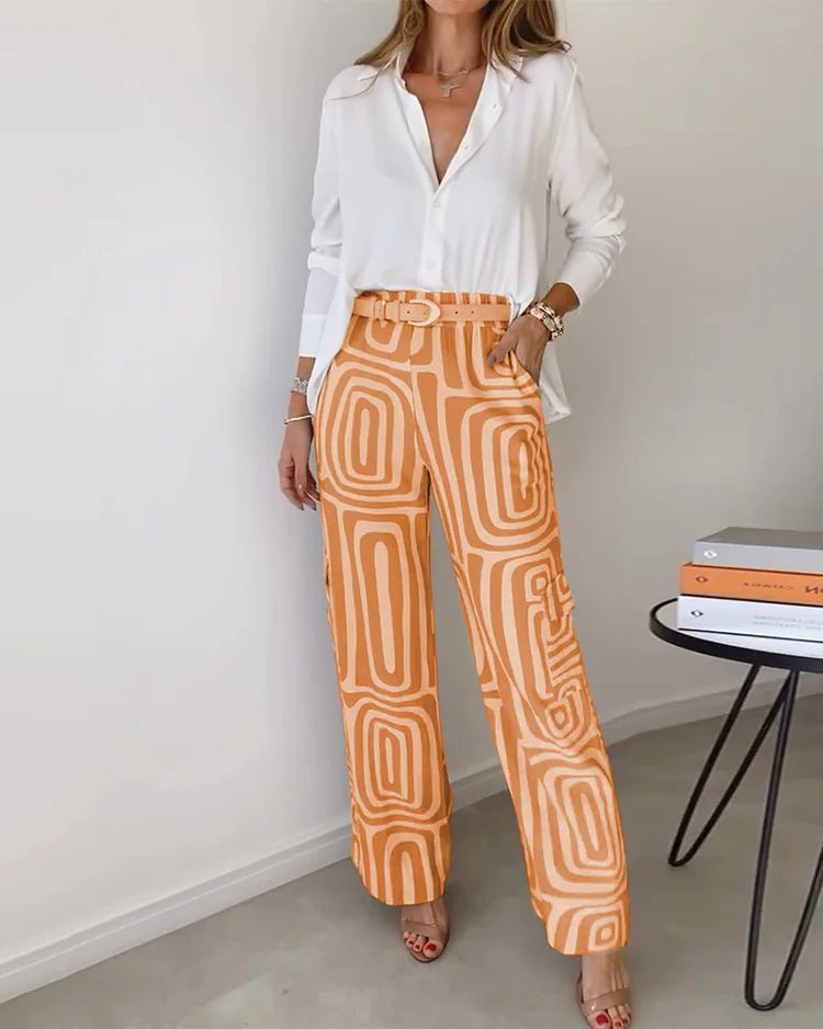 BROOKE | Set with relaxed-fit blouse and pants - Liora Melbourne