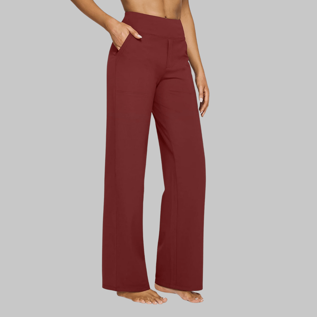 OLIVIA | Stretch pants with high-rise waist - Liora Melbourne