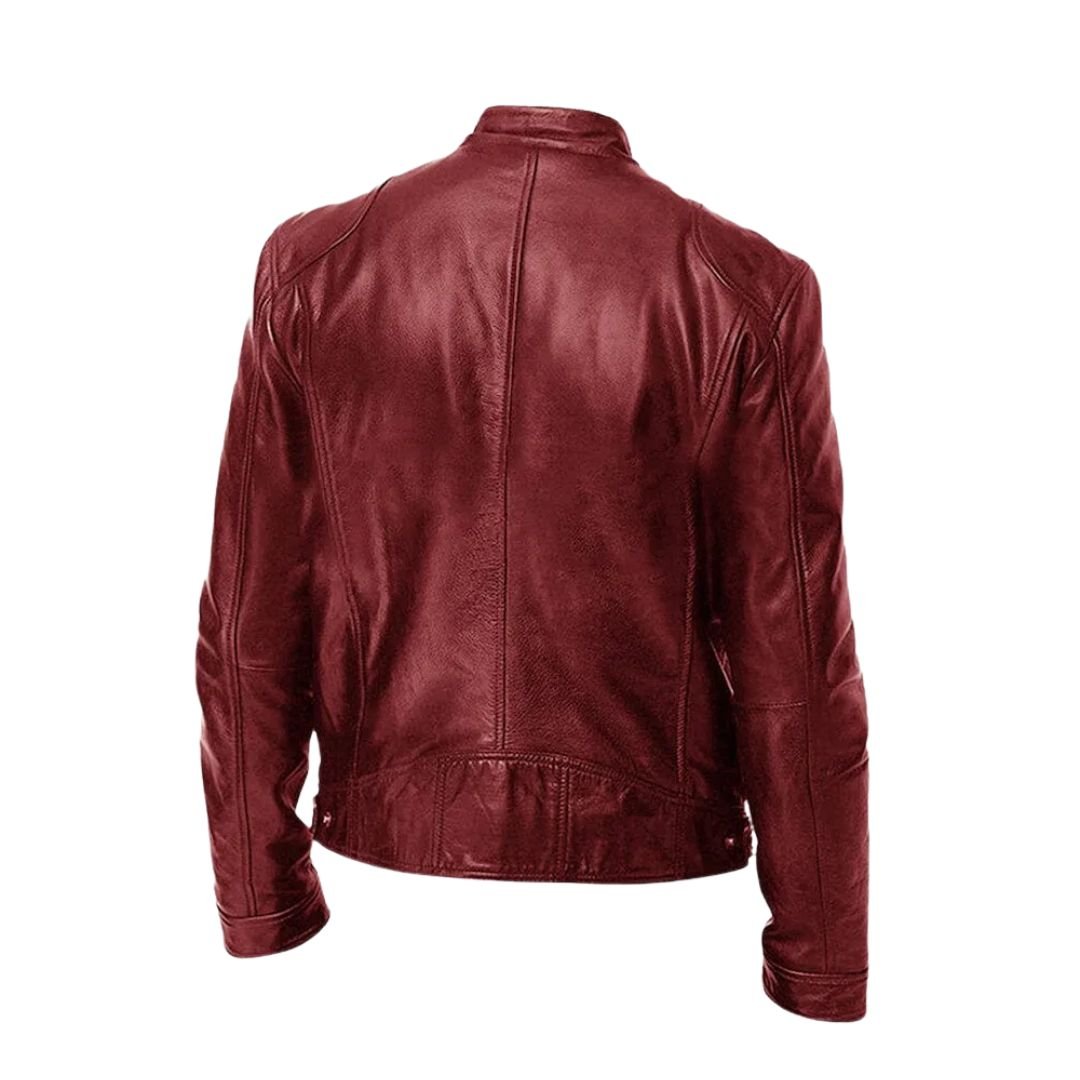 BLAKE | Leather jacket with relaxed fit - Liora Melbourne
